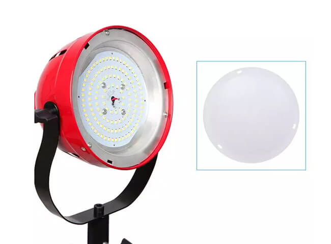 Lámpara continua de luz caliente para fotografía y vídeo con cabeza roja LED regulable de 50W para fotografía y vídeo