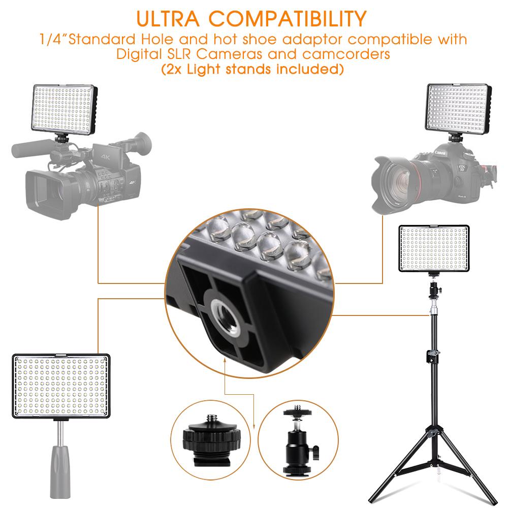 (Luz de relleno LED para fotografía NP-LL160S)Especificación técnica