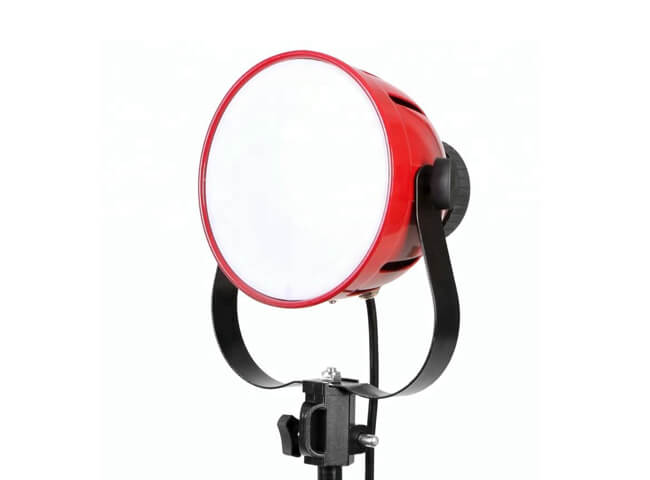 Lámpara continua de luz caliente para fotografía y vídeo con cabeza roja LED regulable de 50W para fotografía y vídeo