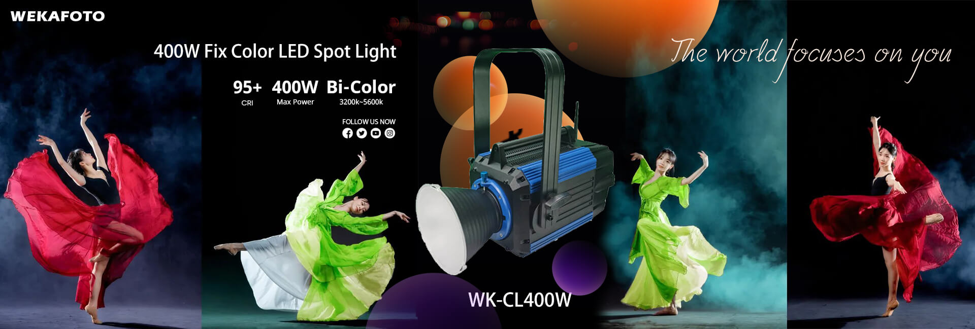 New Coming: 400w colorful led spot light